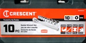 Crescent 10 pc SAE Socket Wrench Set #CSWS38SAE10